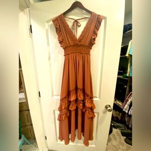 Baltic Born Jasmine Ruffle Maxi Dress